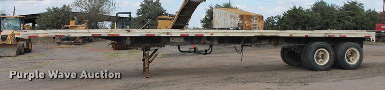 image for item DB0236 1974 Fontaine flatbed trailer