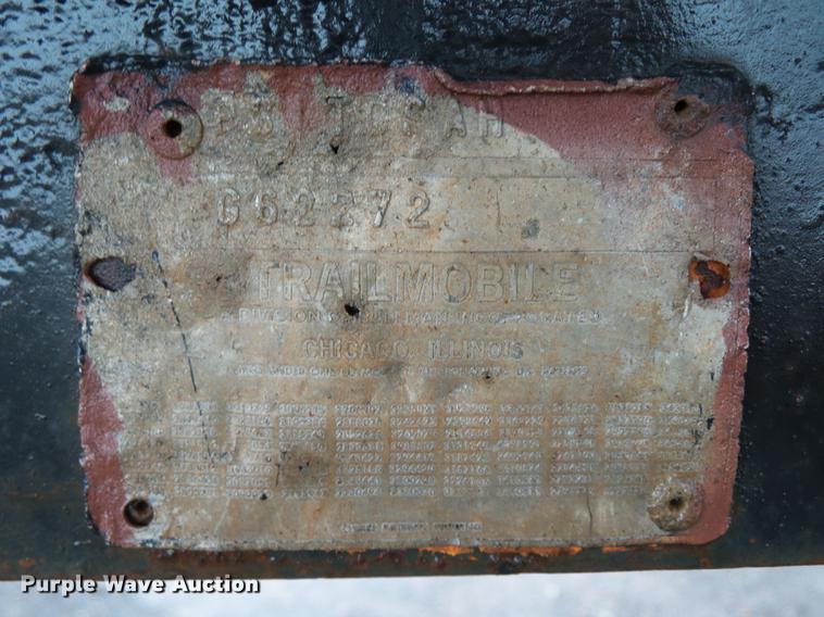 image for item DB4180 1971 Trailmobile flatbed trailer