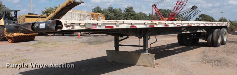 image for item DB4182 1991 shop built flatbed trailer