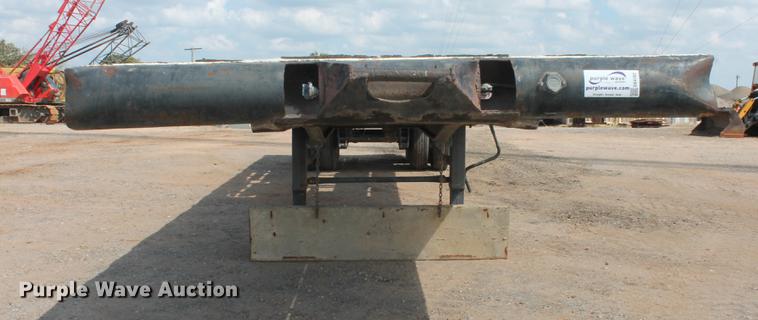 image for item DB4182 1991 shop built flatbed trailer