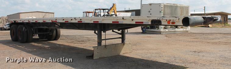 image for item DB4182 1991 shop built flatbed trailer