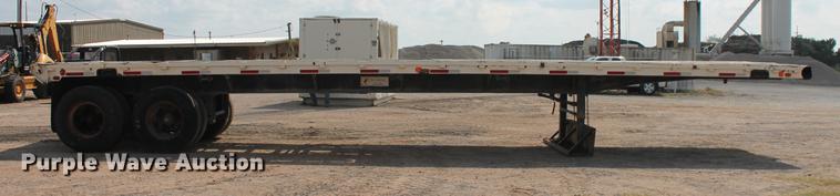 image for item DB4182 1991 shop built flatbed trailer