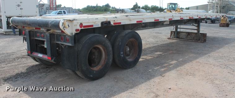 image for item DB4182 1991 shop built flatbed trailer