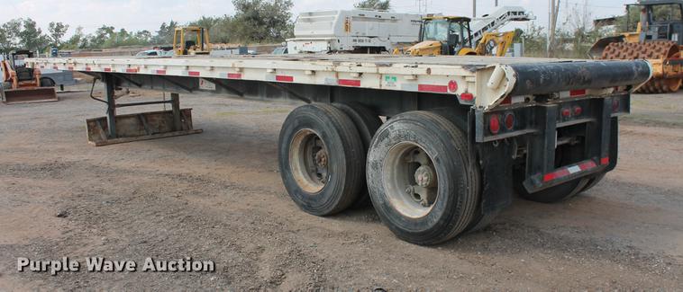 image for item DB4182 1991 shop built flatbed trailer