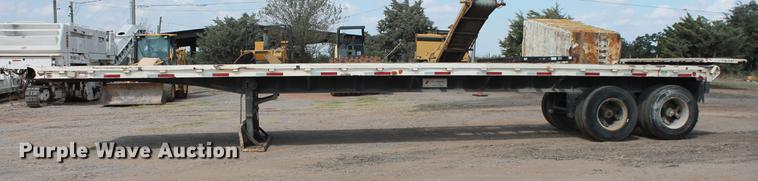 image for item DB4182 1991 shop built flatbed trailer