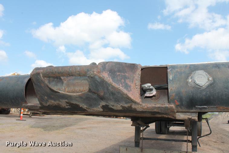 image for item DB4182 1991 shop built flatbed trailer