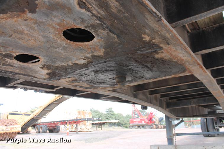 image for item DB4182 1991 shop built flatbed trailer