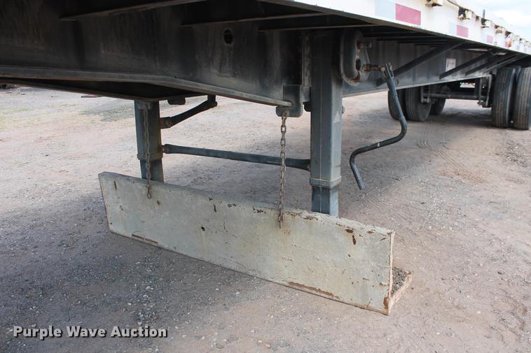 image for item DB4182 1991 shop built flatbed trailer