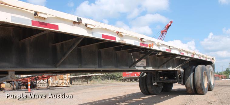 image for item DB4182 1991 shop built flatbed trailer