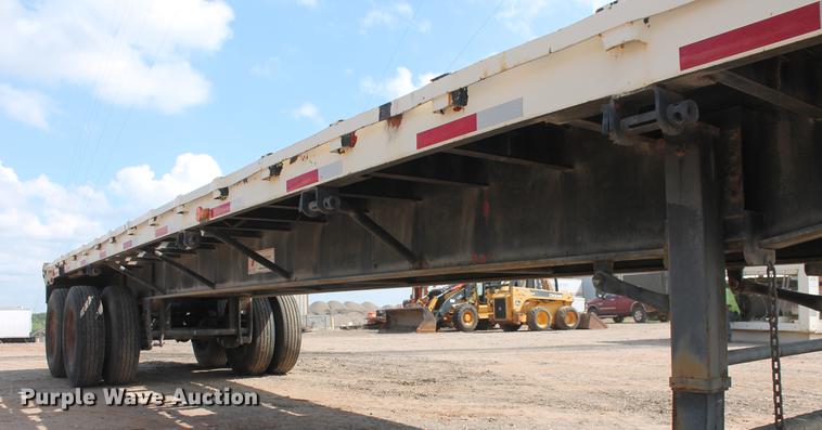 image for item DB4182 1991 shop built flatbed trailer