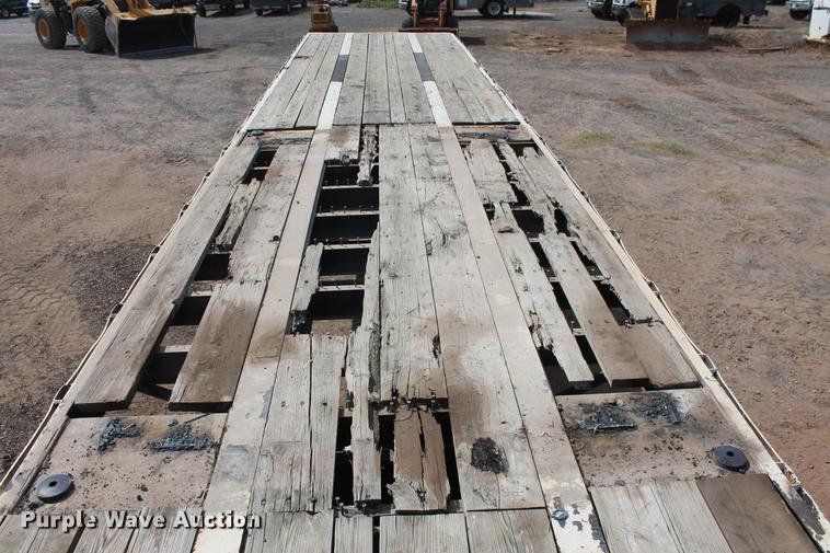 image for item DB4182 1991 shop built flatbed trailer