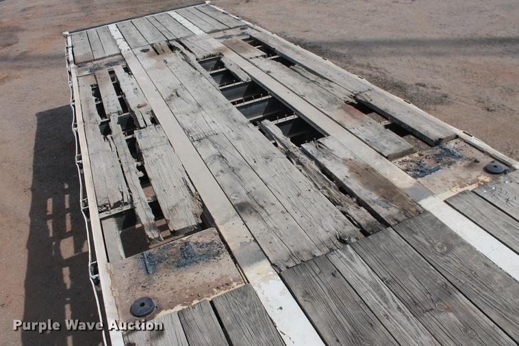 image for item DB4182 1991 shop built flatbed trailer