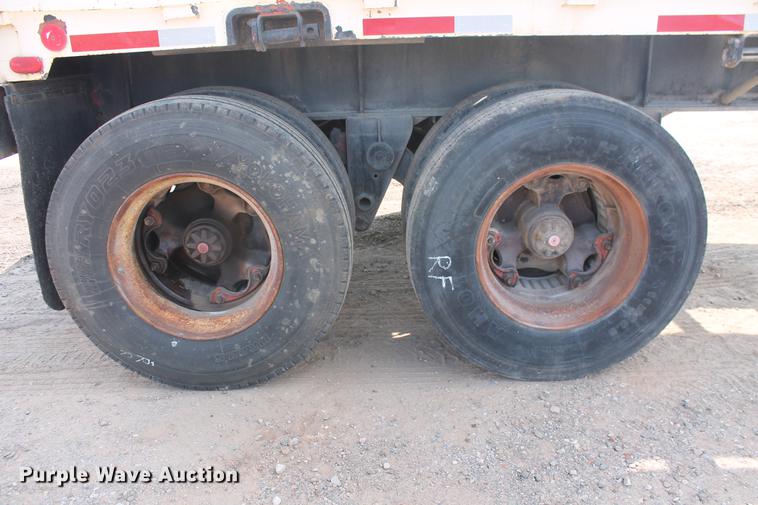 image for item DB4182 1991 shop built flatbed trailer