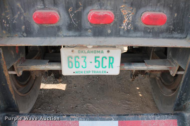 image for item DB4182 1991 shop built flatbed trailer