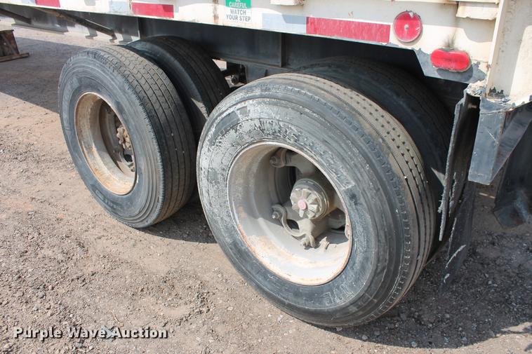 image for item DB4182 1991 shop built flatbed trailer