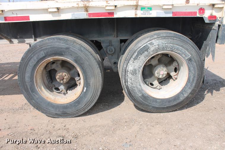 image for item DB4182 1991 shop built flatbed trailer