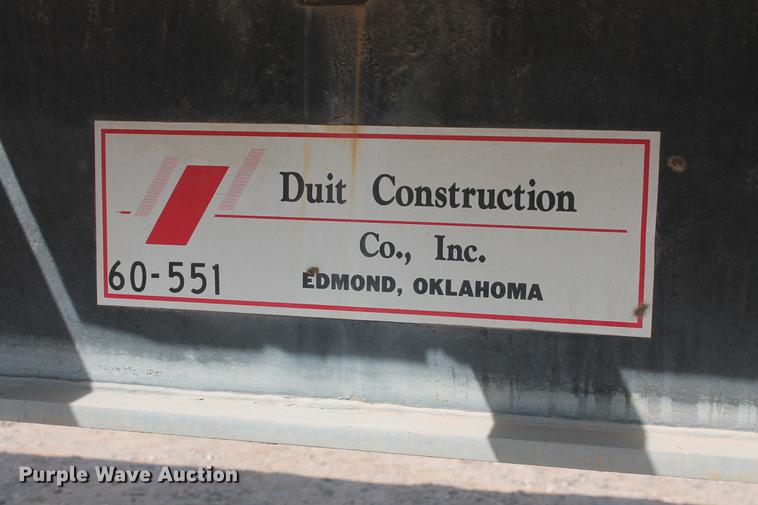 image for item DB4182 1991 shop built flatbed trailer