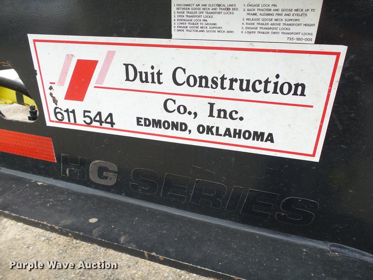 image for item DB4202 2004 Trail King Advantage TK110HDG-533 HG series lowboy equipment trailer