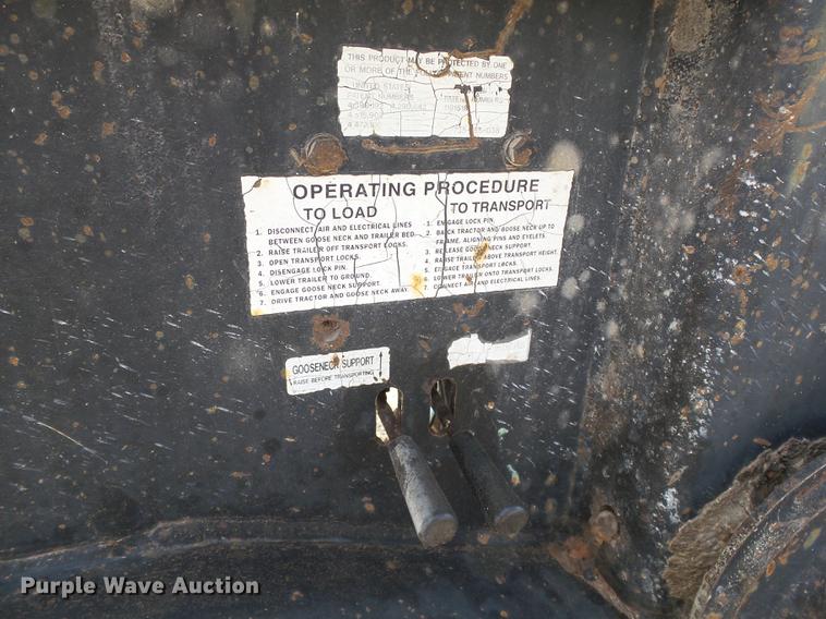 image for item DB4203 1999 Trail King TK110HDG-503 HG series lowboy equipment trailer