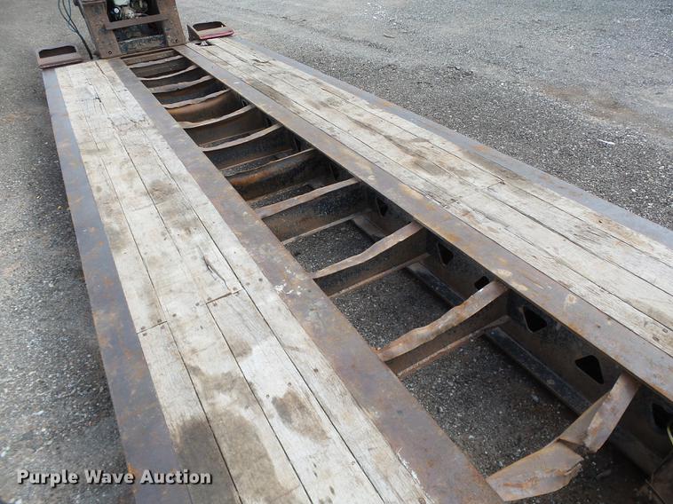 image for item DB4203 1999 Trail King TK110HDG-503 HG series lowboy equipment trailer