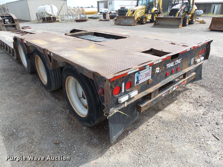 image for item DB4203 1999 Trail King TK110HDG-503 HG series lowboy equipment trailer