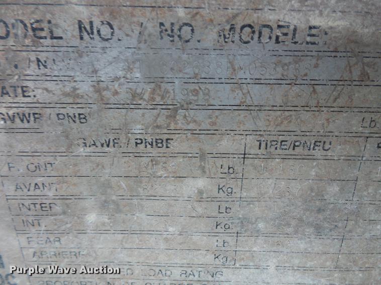 image for item DB8101 1993 Trail King equipment trailer