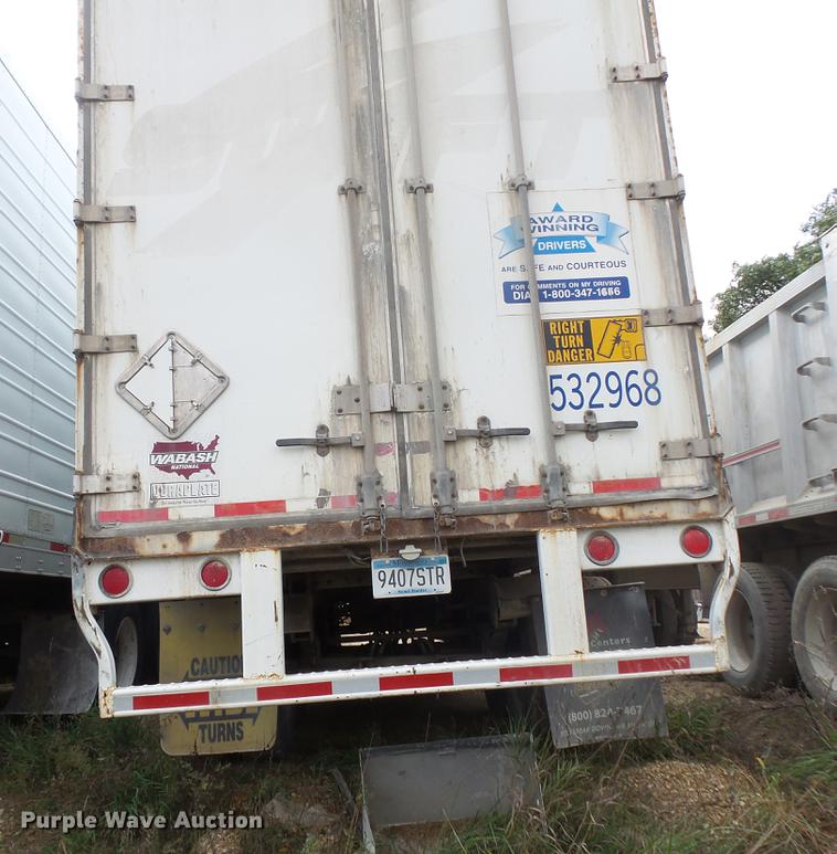 image for item DB8102 2000 Wabash dry van trailer