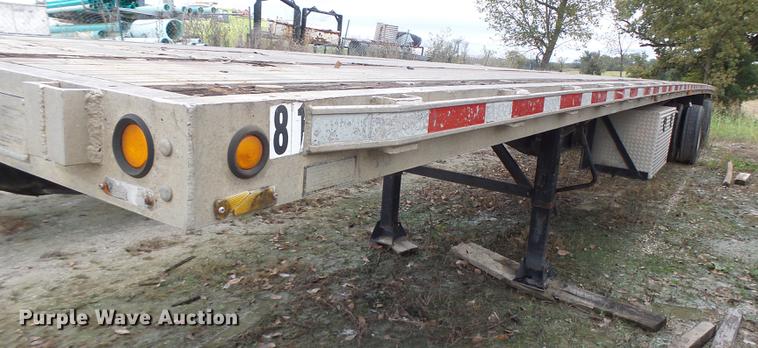 image for item DB9998 1993 Transcraft Eagle W2 flatbed trailer
