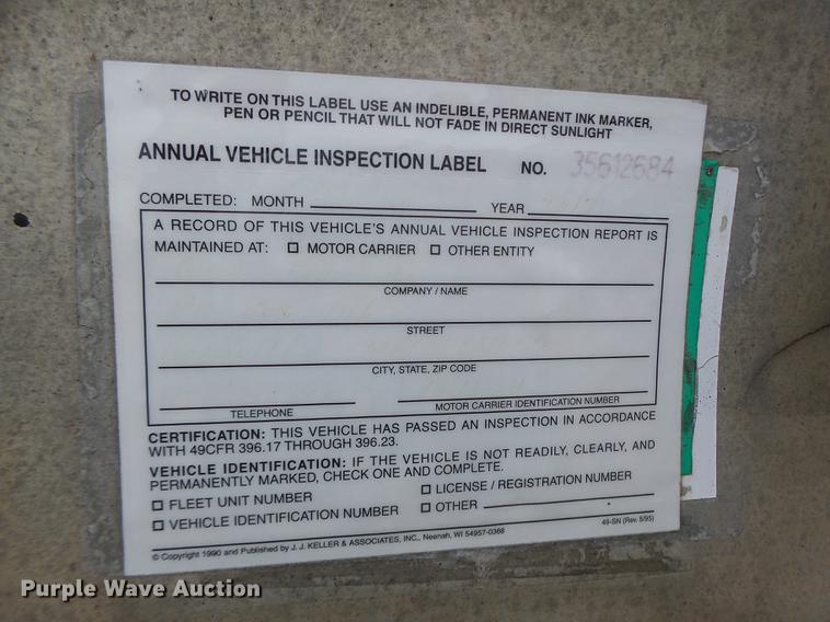 image for item DB9998 1993 Transcraft Eagle W2 flatbed trailer