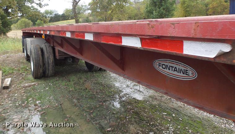 image for item DB9999 1997 Fontaine flatbed trailer
