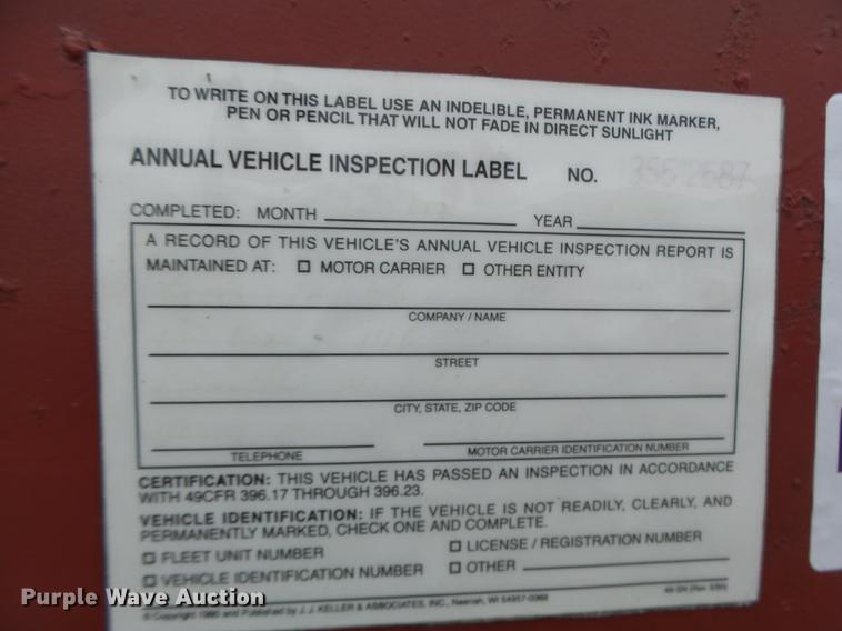 image for item DB9999 1997 Fontaine flatbed trailer