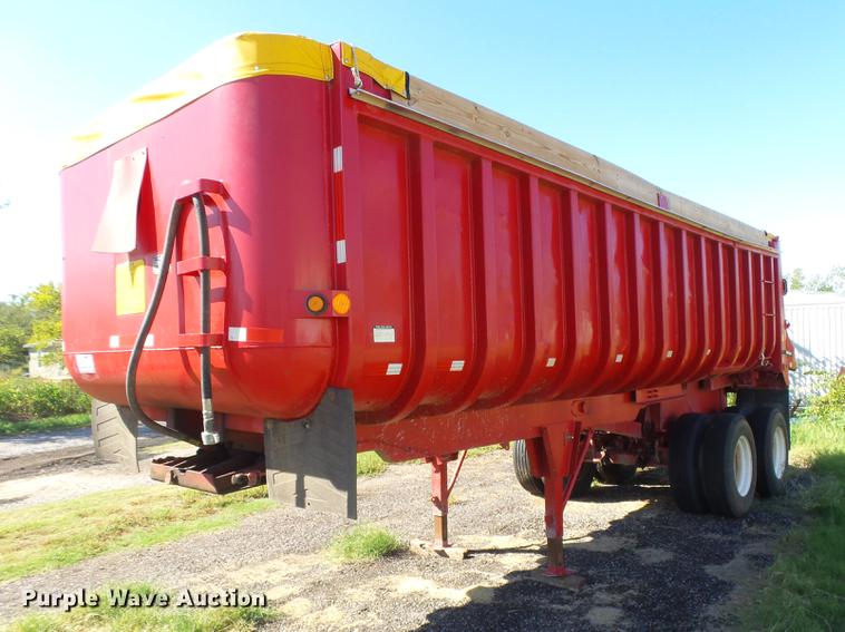 image for item DC3796 1991 Fruehauf DDTS-M2-24 end dump trailer