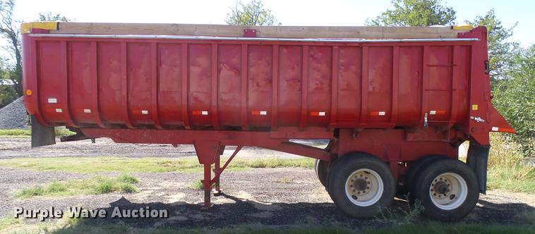 image for item DC3796 1991 Fruehauf DDTS-M2-24 end dump trailer