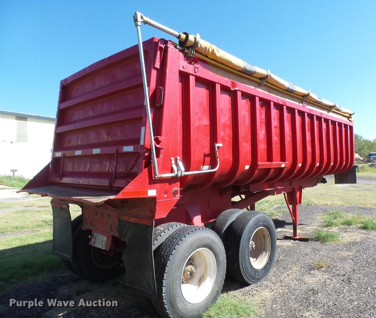 image for item DC3796 1991 Fruehauf DDTS-M2-24 end dump trailer