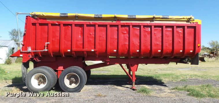 image for item DC3796 1991 Fruehauf DDTS-M2-24 end dump trailer