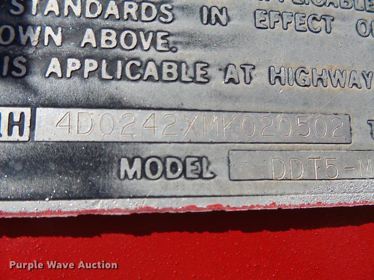 image for item DC3796 1991 Fruehauf DDTS-M2-24 end dump trailer