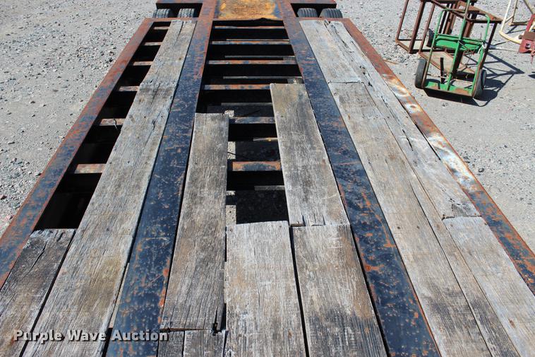 image for item L1914 2001 Atoka 50LB low boy equipment trailer