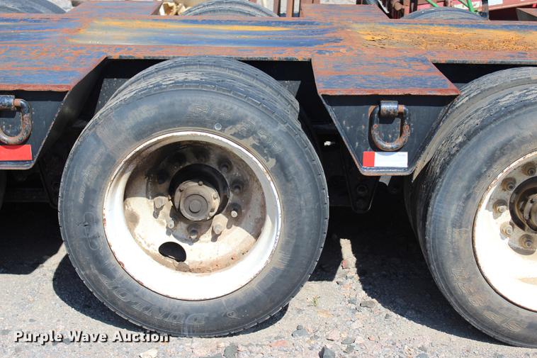 image for item L1914 2001 Atoka 50LB low boy equipment trailer