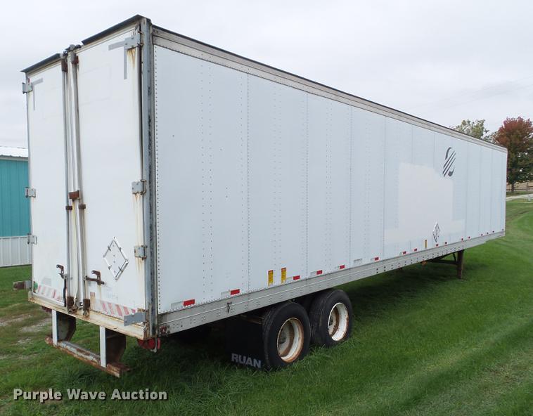 image for item L5638 1993 Fruehauf dry van trailer