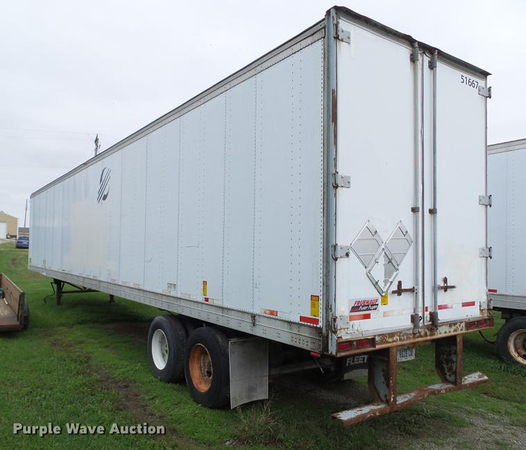 image for item L5639 1995 Fruehauf FBHLP-9 dry van trailer
