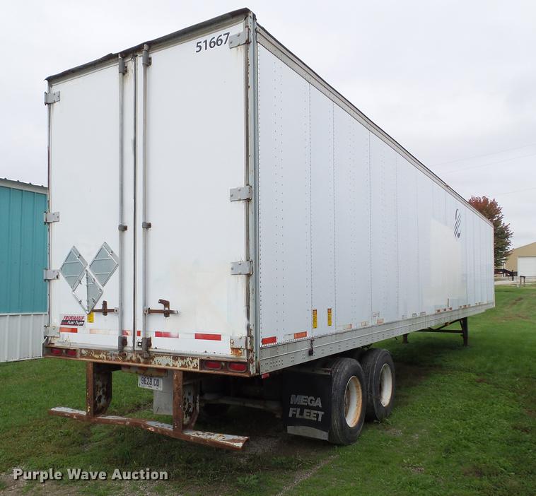 image for item L5639 1995 Fruehauf FBHLP-9 dry van trailer