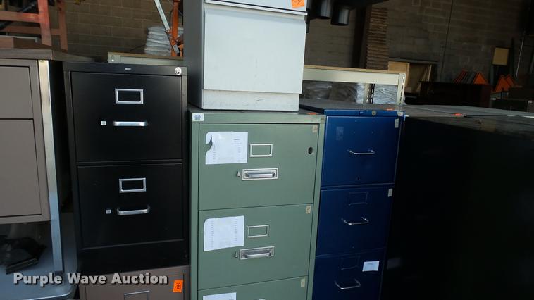 image for item DA1230 (10) metal filing cabinets