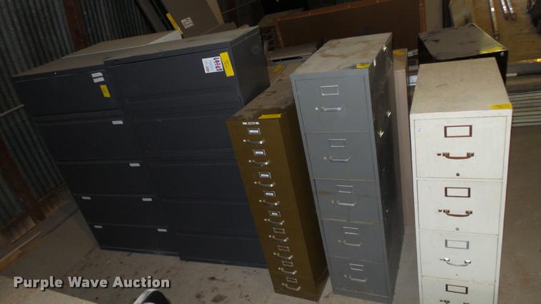 image for item DA1234 (9) metal file cabinets