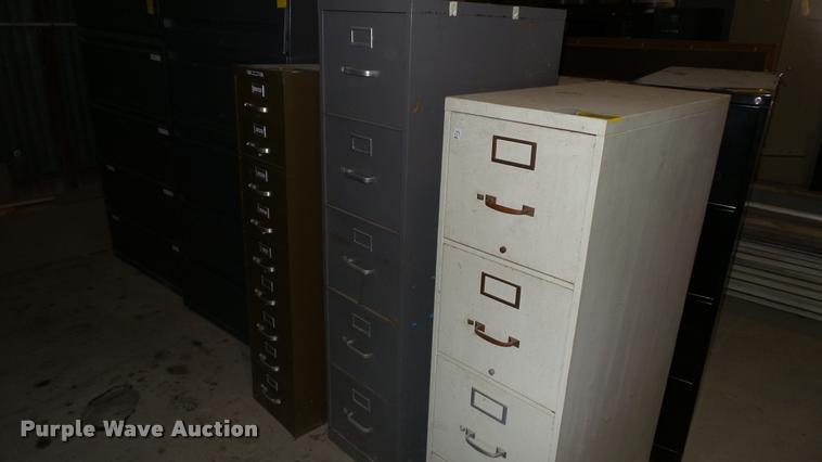 image for item DA1234 (9) metal file cabinets