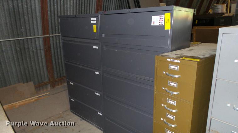 image for item DA1234 (9) metal file cabinets
