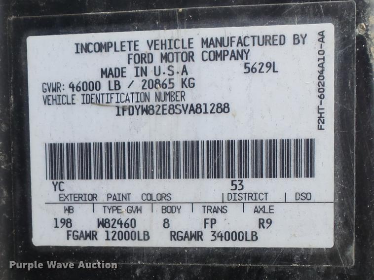 image for item DB6371 1995 Ford LNT8000 dump truck