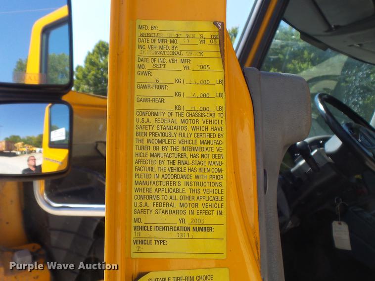 image for item DB6411 2006 International 7400 dump truck