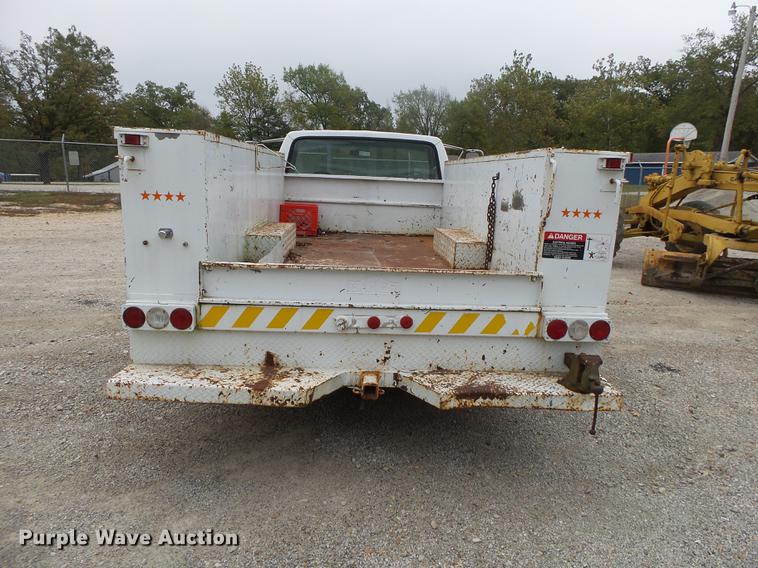 image for item DB7383 1988 Ford F350 utility bed pickup truck