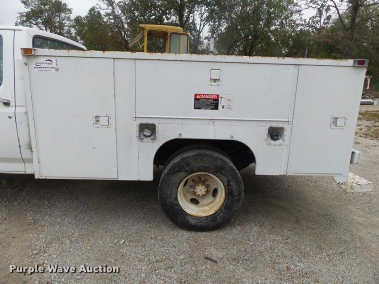 image for item DB7383 1988 Ford F350 utility bed pickup truck