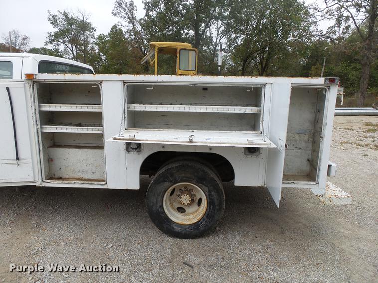 image for item DB7383 1988 Ford F350 utility bed pickup truck